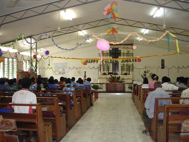 Interior of Holy Family, Hohola